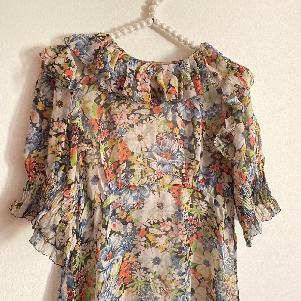 Sold 💕Doen Baudoin silk dress in Alice floral - Picture 6 of 8